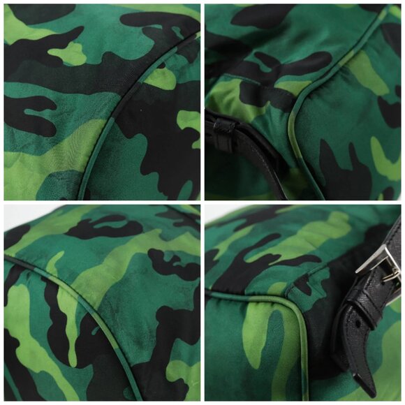 PRADA Backpack Nylon Green Silver Auth 129748V - Picture 14 of 16